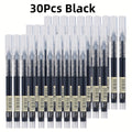 Luckins 30-Pack Quick-Dry Gel Pens, 0.5mm Fine Tip, Assorted Colors (Black/Blue/Red)