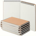 Luckins 12-Pack A5 Top Wirebound Graph Paper Spiral Notebooks, 140 Pages
