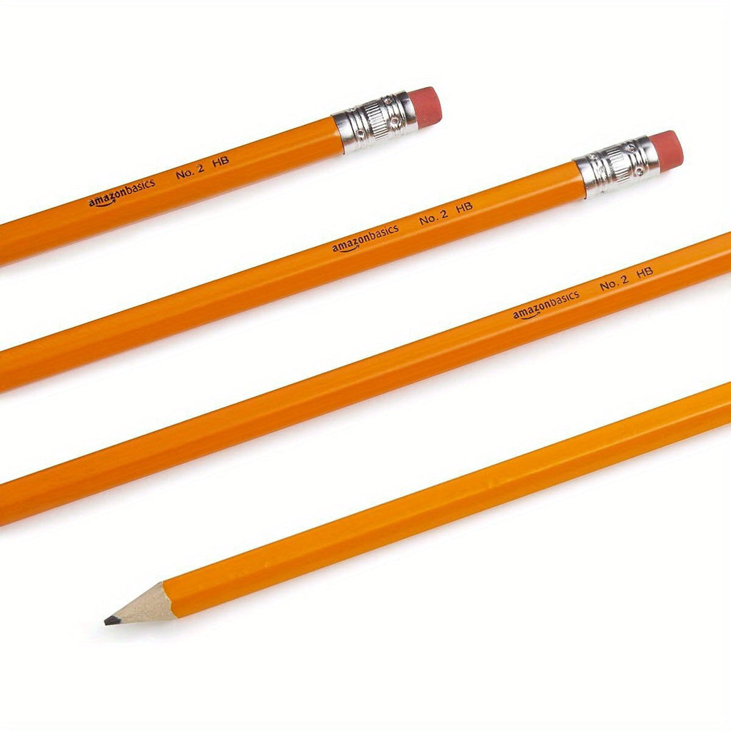 Luckins 150 Count Pre-sharpened #2 HB Wood-Cased Pencils, Bulk Box, Yellow