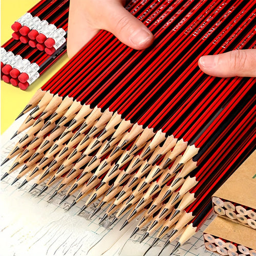 Luckins 100-Pack Premium HB Graphite Pencils with Erasers