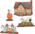 Snow Village Halloween Trick-or-Treat Lane Peanut House