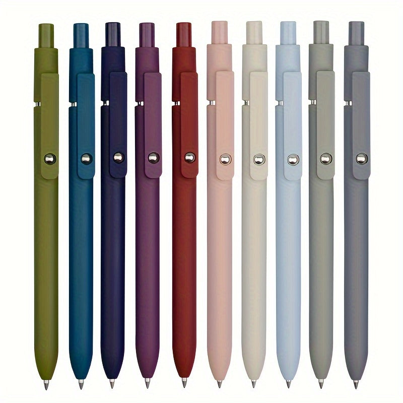 Luckins 5-Pack Retractable Gel Pens, 0.5mm Fine Tip, Assorted Colors
