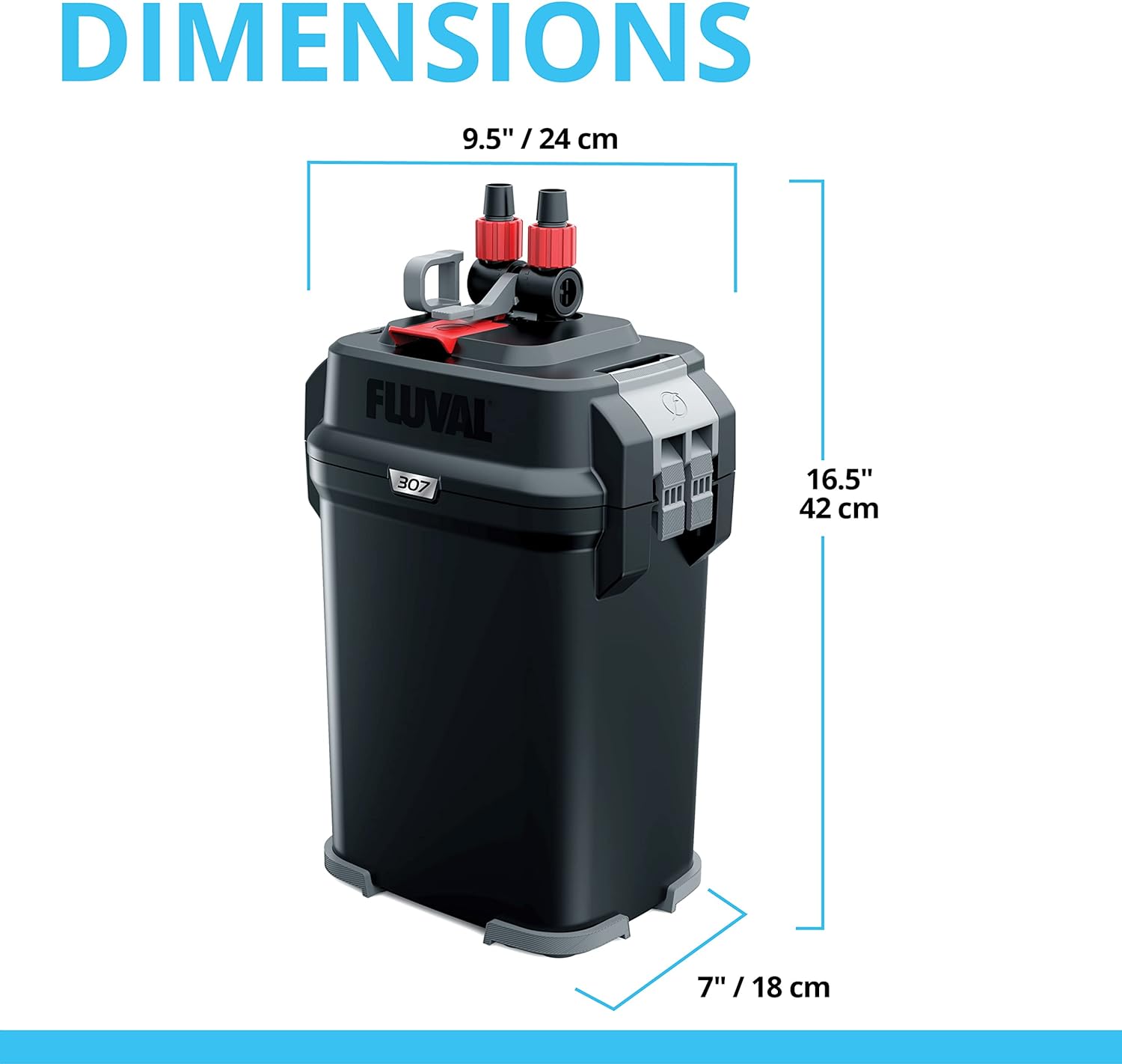 407 Perfomance Canister Filter - for Aquariums Up to 100 Gallons - Aquarium Canister Filter