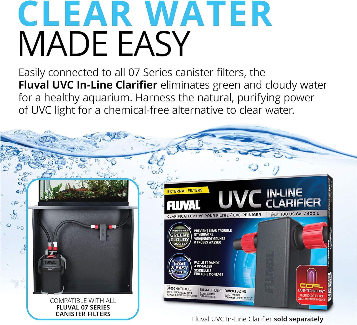 407 Perfomance Canister Filter - for Aquariums Up to 100 Gallons - Aquarium Canister Filter